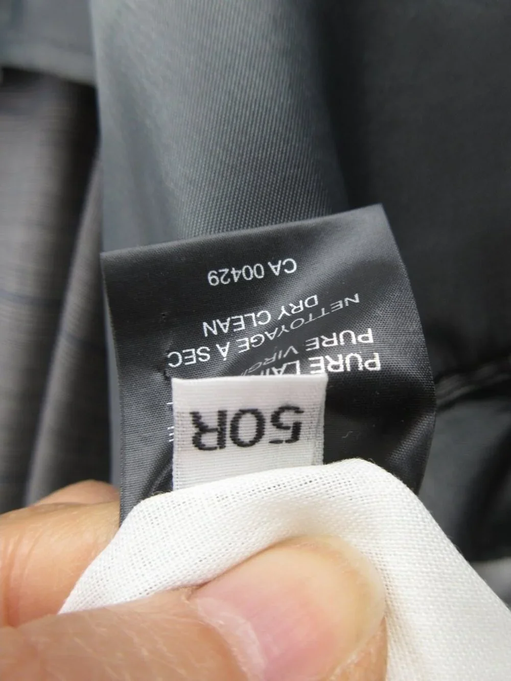 J Press Suit 50 Pure Wool Windowpane Glen Plaid Three Button 44W NEW